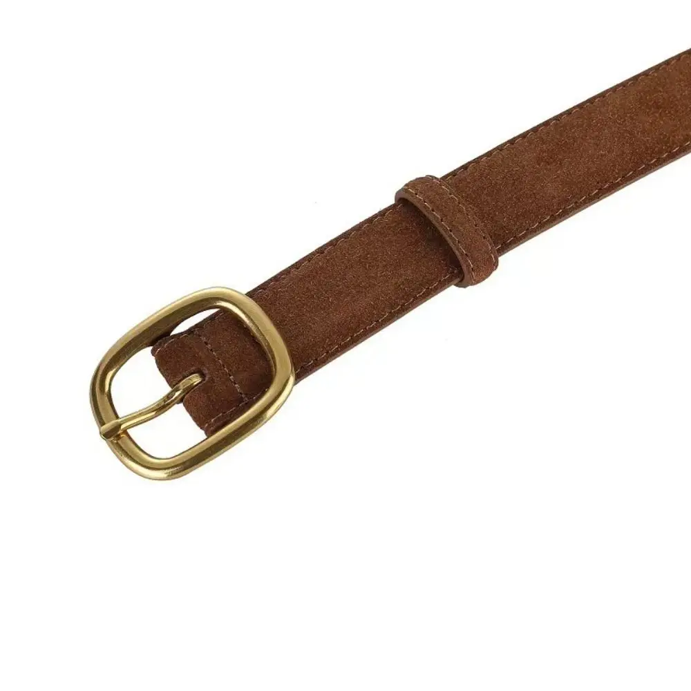 

Women Luxury Design Suede Leather Belt Casual Trendy Business Waist Strap Versatile Trouser Dress Belts Gifts