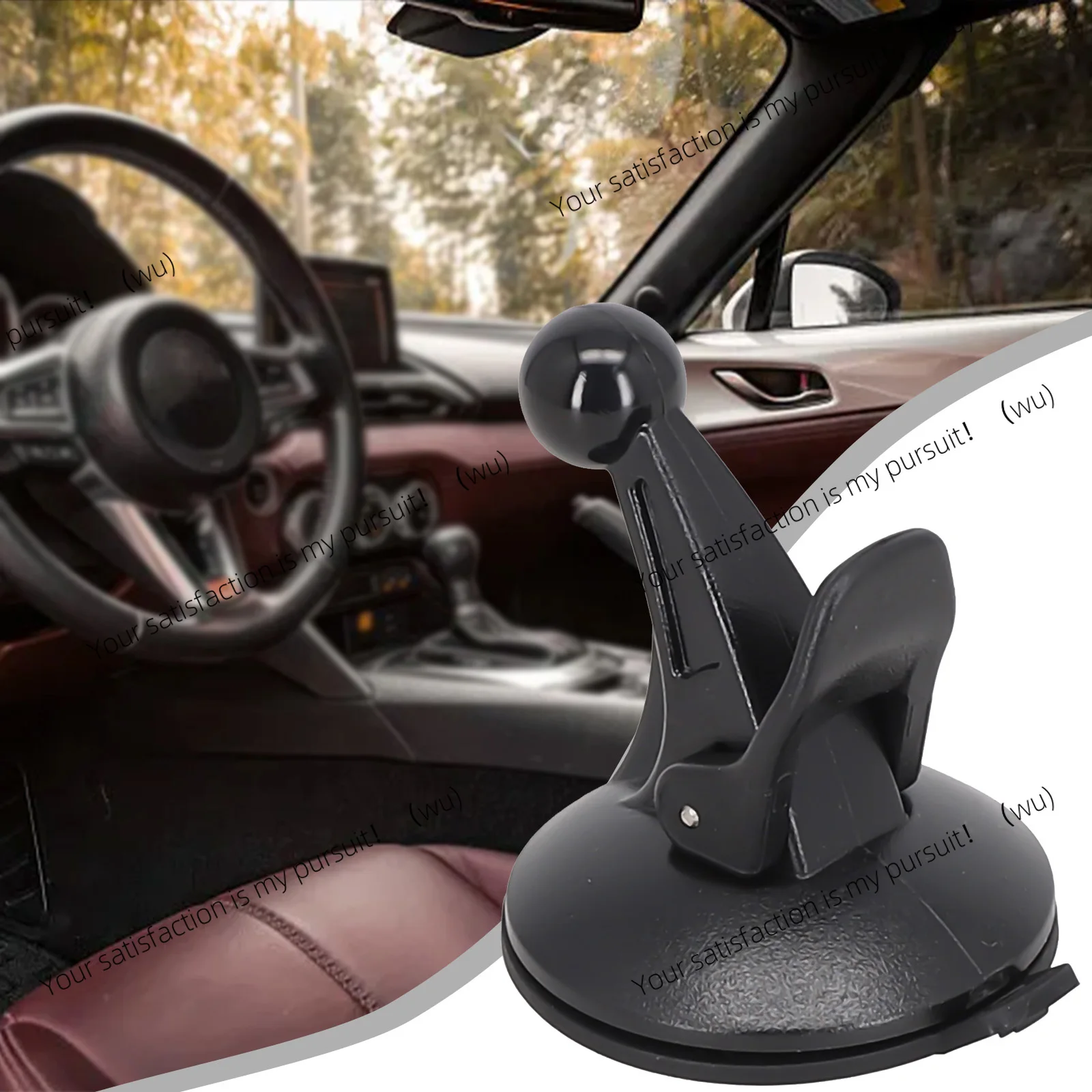 Suction cup type car mobile phone holder for Garmin navigator, glass fit round head holder