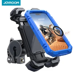 Joyroom Bike Phone Mount Motorcycle Phone Holder Upgrade Adjustable Cell Holder Bicycle Scooter Handlebar Cradle Clip for iPhone