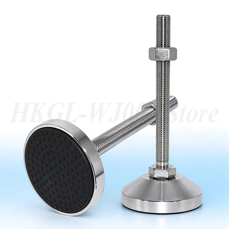 M8-M24 Carbon Steel Galvanized Heavy-duty Adjustable Leveling Foot Anti Slip Industrial Support Feet Adjustable Foot Cup