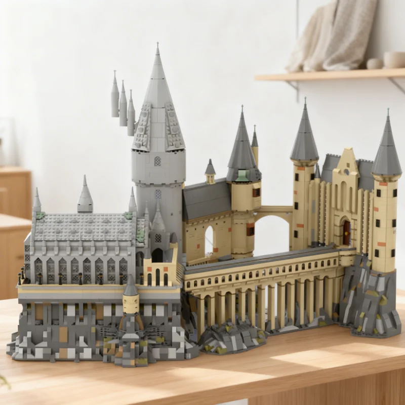 5052pcs MOC Harry Hogwarts Castle V1 Model Building Blocks Architecture Christmas Gift Toys Brick Assemble Art Creative DIY 3D