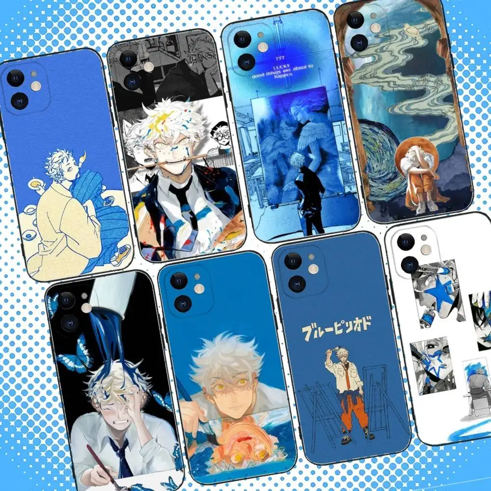

Blue Period Anime Phone Case For iPhone 17,16,15,14,13,12,11,Pro,Max,Plus,Air,X,XS,XR,SE,8,7,Mini,Soft Black Case