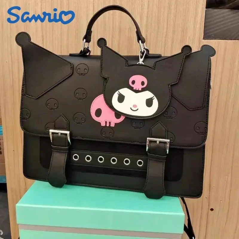

Вместительная сумка через плечо Sanrio Kuromi в академическом стиле Y2k Jk, рюкзак для женщин, сумки на плечо в японском стиле, трендовая Сумочка, подарки