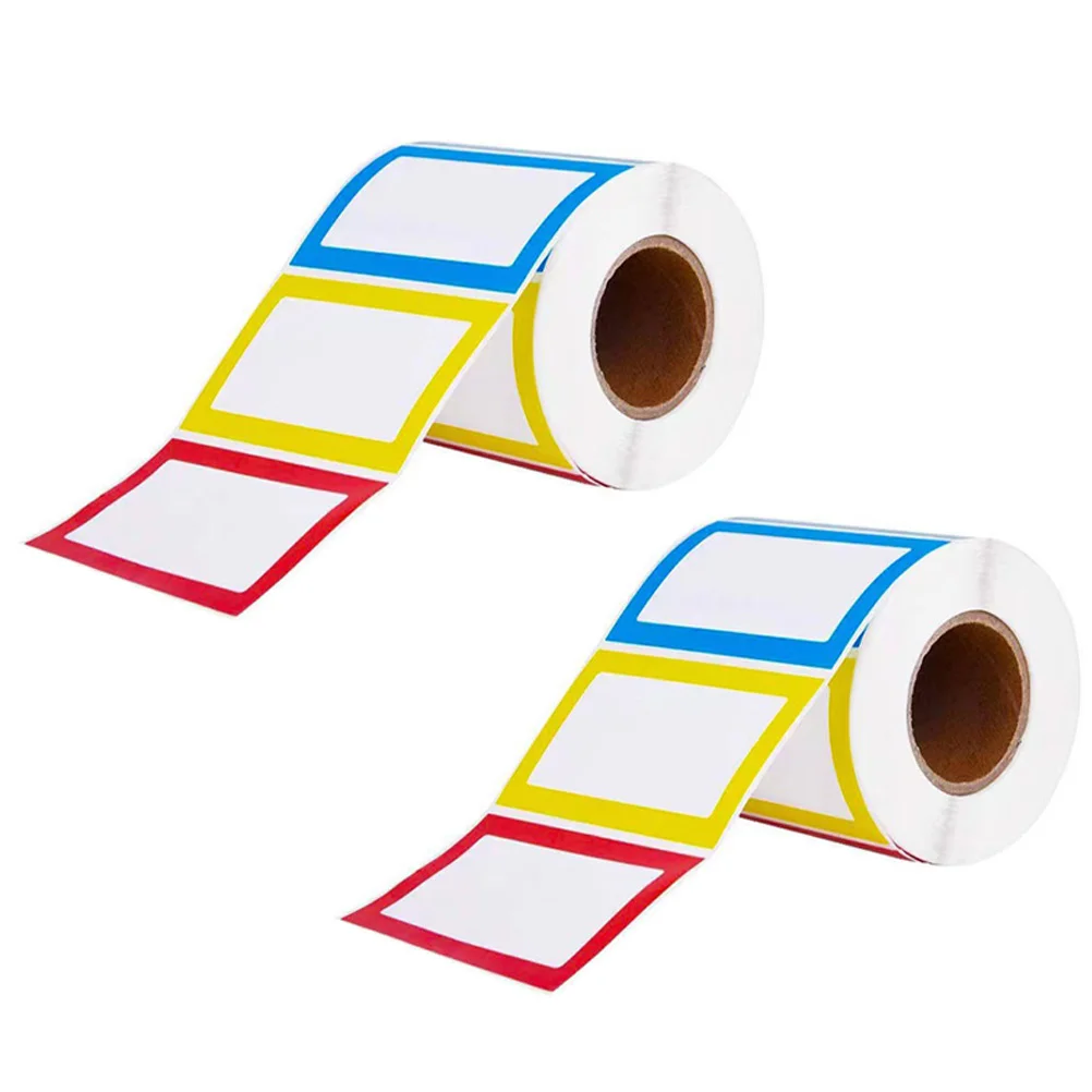 

2 Rolls Label Sticker Handwriting Sign Labels Name Mark Classified Marking Blank Stickers Tag Memo