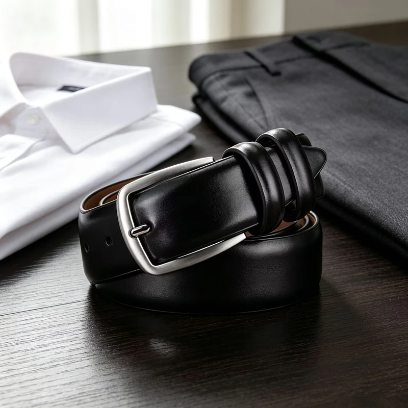 DUGARY Men vintage Leather Belt Metal simplicity Business Fashion Classic brand leisure Cowskin Waist Strap Jeans Men Belt