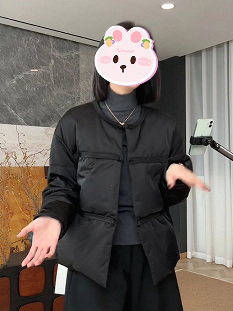 

Новая зимняя модная хлопковая куртка в корейском стиле для женщин: свободный крой, на молнии, теплая, для повседневной носки, трендовая