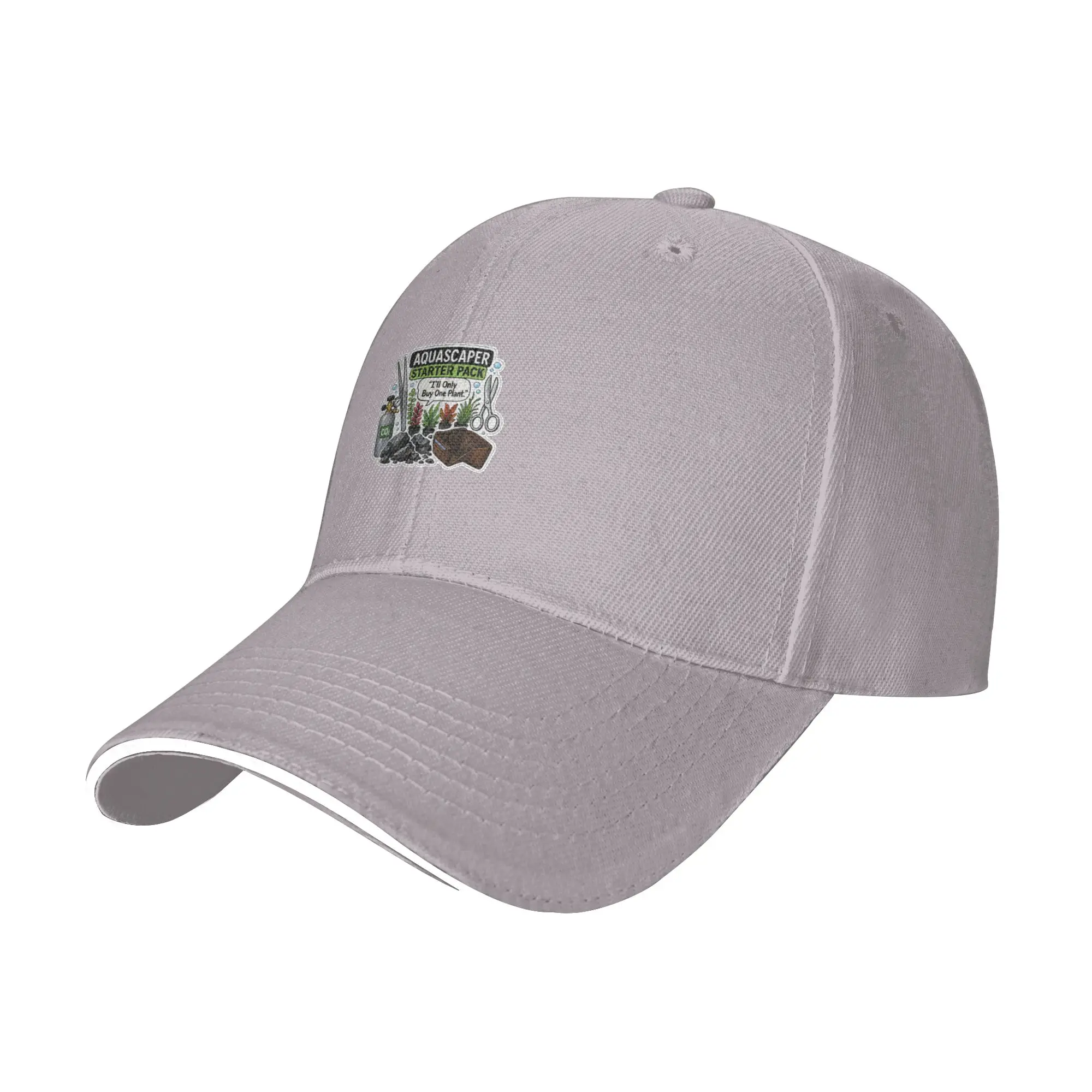 Hot Sale Funny Aquascaper Starter Pack Aquarium Hobby Baseball Cap  Oversized Men's Summer Cap  Flea Market Men's Summer Cap