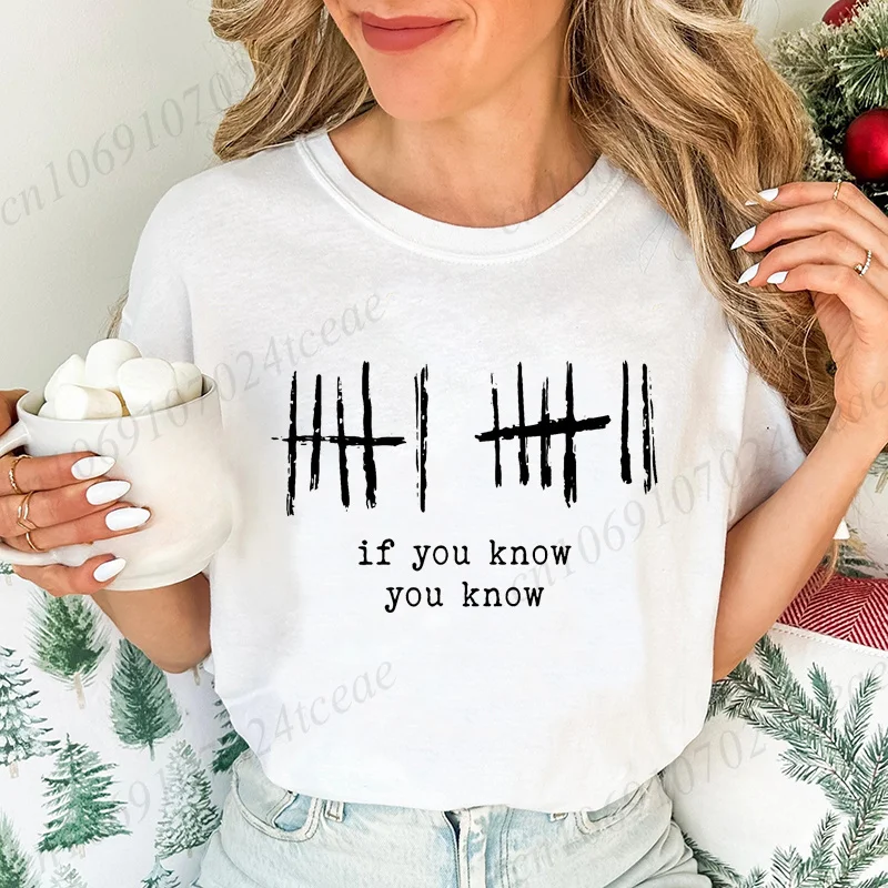 Trendy 6 7 Shirt If You Know You Know Women's T-Shirts Funny Meme T-Shirts Short Sleeve Unisex Clothes Funny Gift for Friend