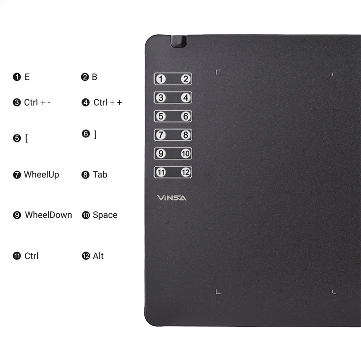 A73P  T1161 Graphics Drawing Tablet Ultra-Thin Sketch with Battery-Free Stylus 8 Pen Nibs 8192 Levels Pressure