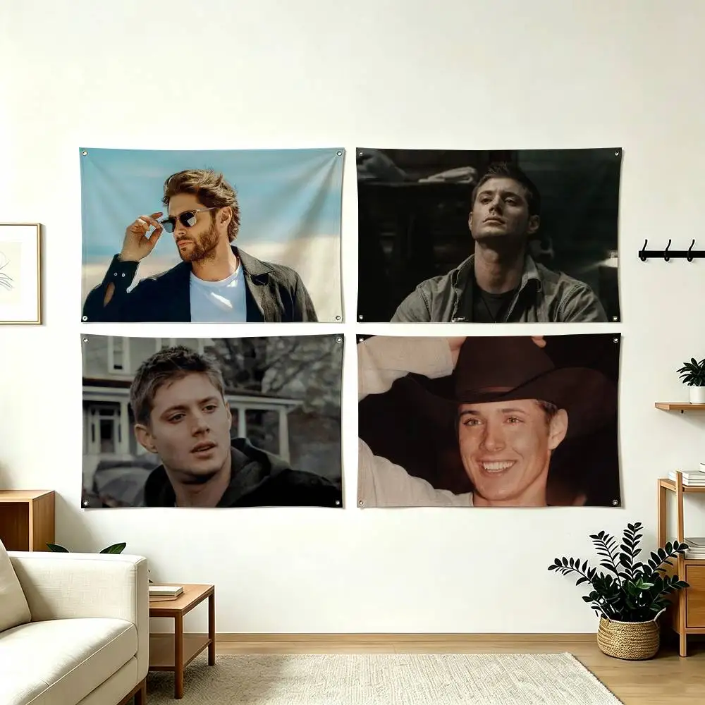 J-Jensen Ackles Actor Flag Suitable For Party Club Outdoor Interior Wall Decoration Banner Fans Gift