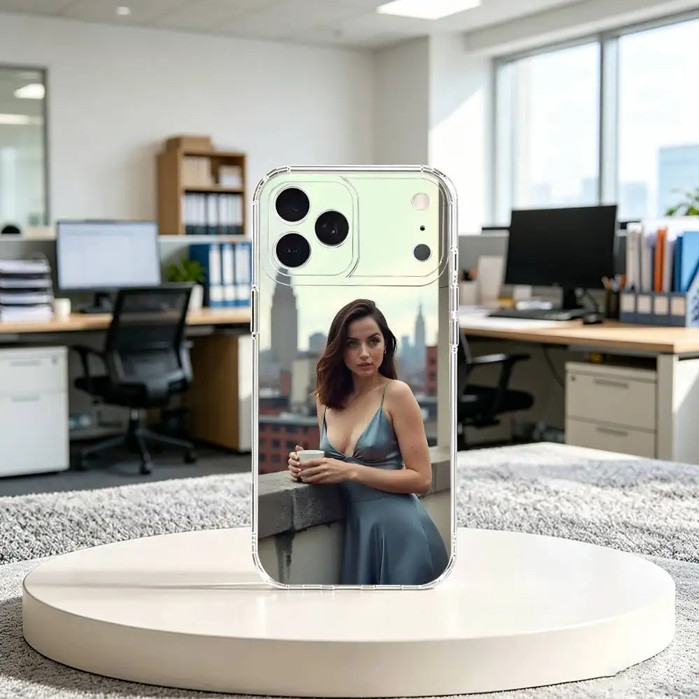 Cuban actress-A-Ana de Armas Phone Case Transparent Soft Case For iPhone 14 16 15 17 13 12 11 Pro Max Plus