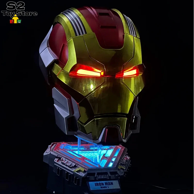 

Voice Control Iron Man Helmet MK17 with Auto-Opening Faceplate Wearable Electronic Display Statue & Collectible Toy for Adults