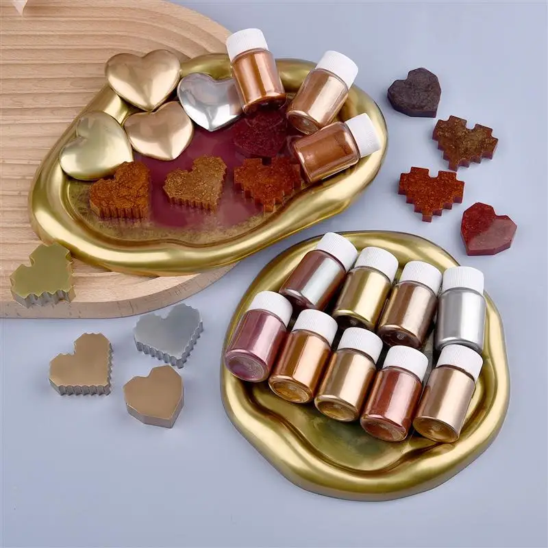 20ml/Bottle Mirror Metal Texture Pearl Powder Soap Candle Epoxy Resin Mold  Pearl Pigment DIY Jewelry Crafts Making Accessory