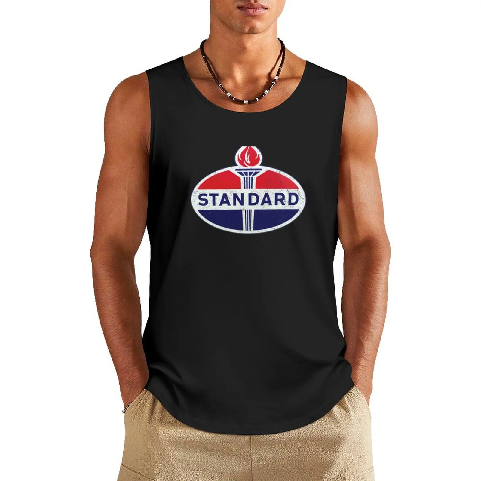 Standard Oil - vintage logo Tank Top sleeveless gym shirts male basketball clothing