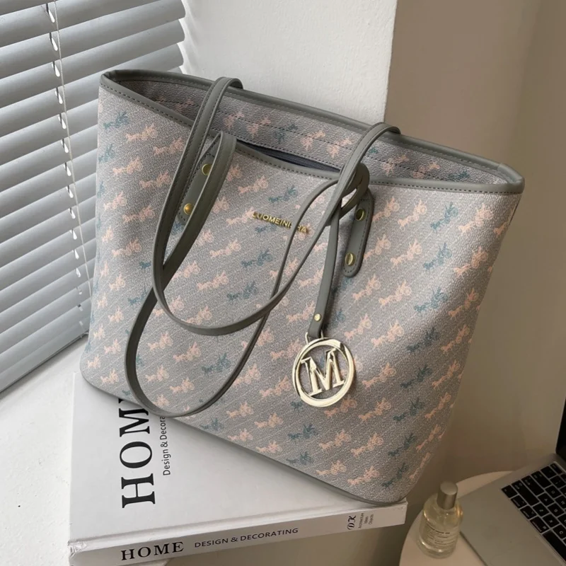 2025 Spacious Tote Bag for Women Adjustable Crossbody Strap Shoulder Purse with Top Handle Campus Commute Bag