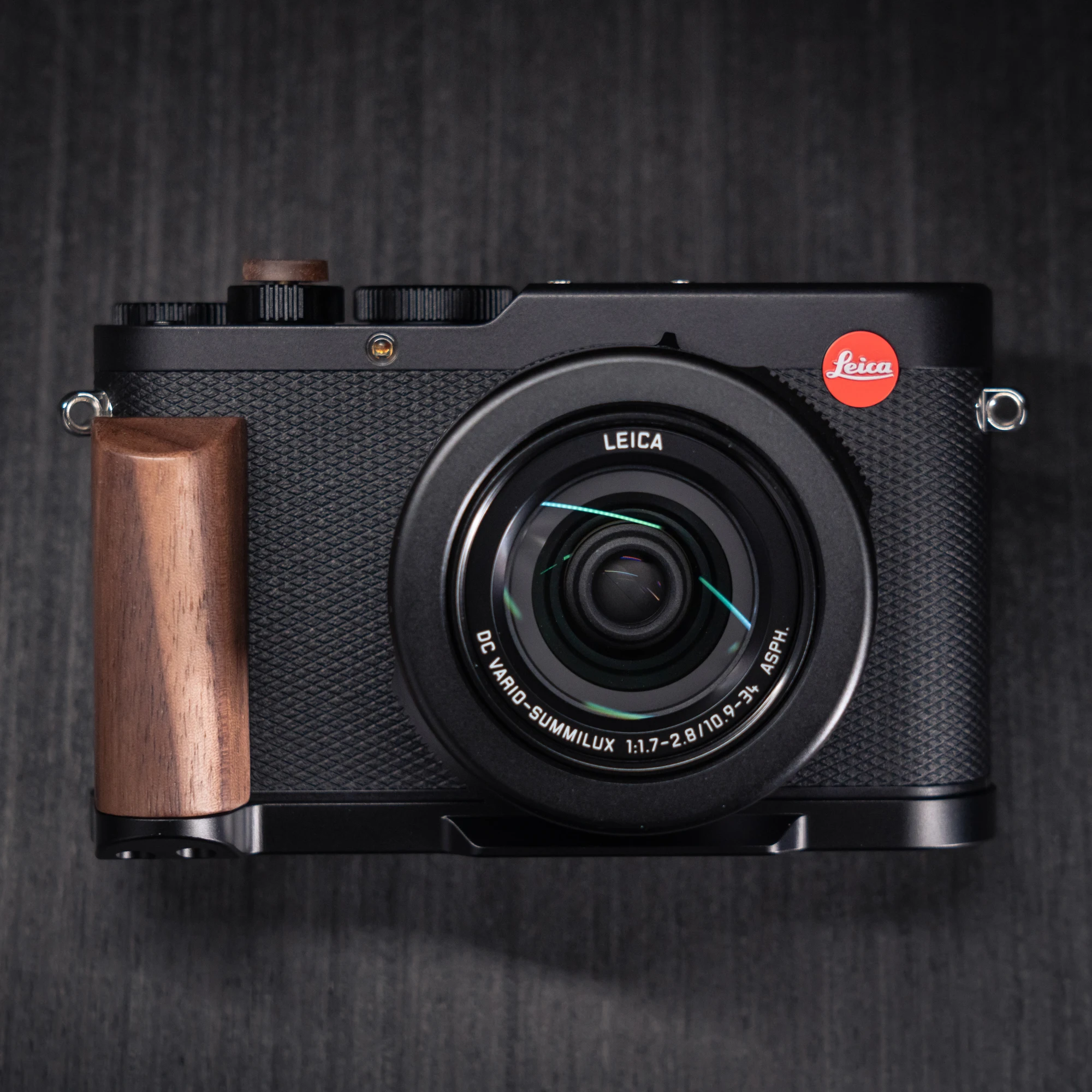 YUWOOD DLUX8 L-förmige Montageplatte mit Holzgriff für Leica D-lux8, integrierte Arca-Swiss-Schnellwechselplatte für Arca-Typ-Stativ – Detail 9