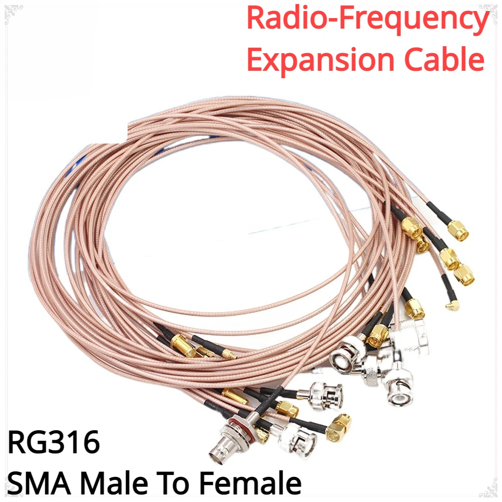 

RF Connecting Cable BNC to SMA Male To Female RG316 Extension Cable N / SMA To MMCX SMB Adapter Nut Bulkhead Extension Coax