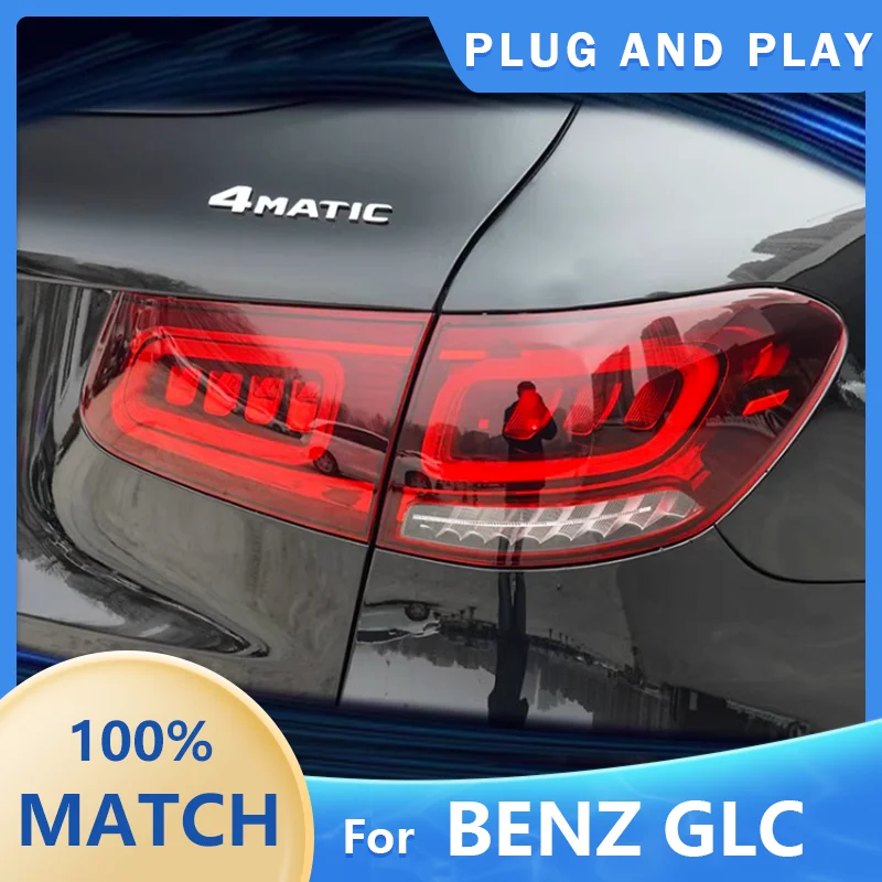 For Mercedes-Benz GLC LED Taillights W253 GLC200L GLC260L GLC300L 2016 2017 2018 2019 ALL LED Car Rear Lamp Stop Brake Fog Light