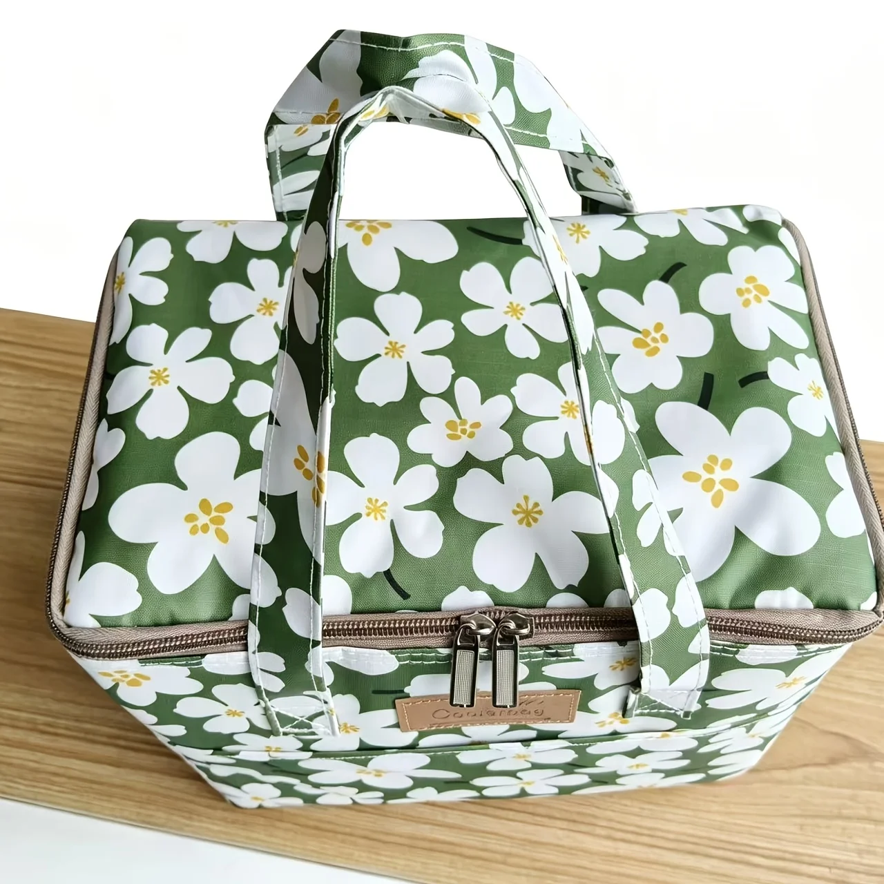 Tragbare Outdoor-Isoliertasche aus Bedrucktem Oxford-Stoff mit Vier Taschen, Große Kapazität Thermische Tragetasche Multifunktionale Aufbewahrungstasche – Detail 2