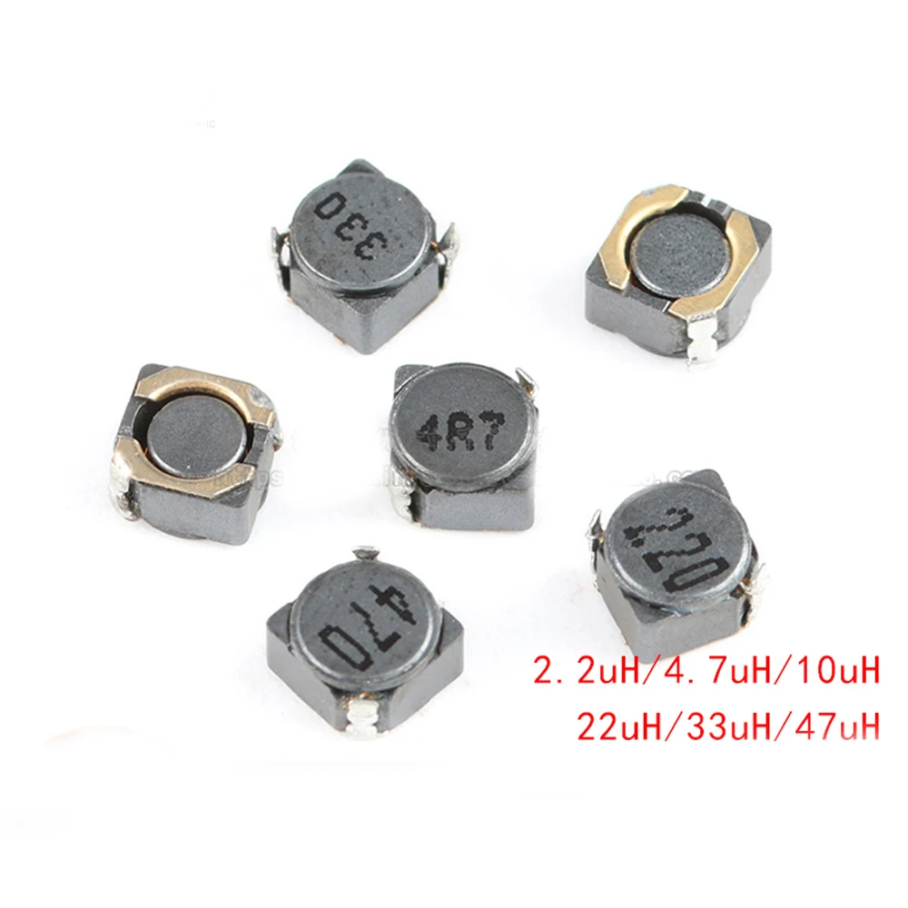 

50PCS/Lot CDRH4D28 2R2/4R7/100/220/330/470 2.2UH/4.7UH/10UH/22UH/33UH/47UH SMD Shielded Power Inductor 5*5*3mm