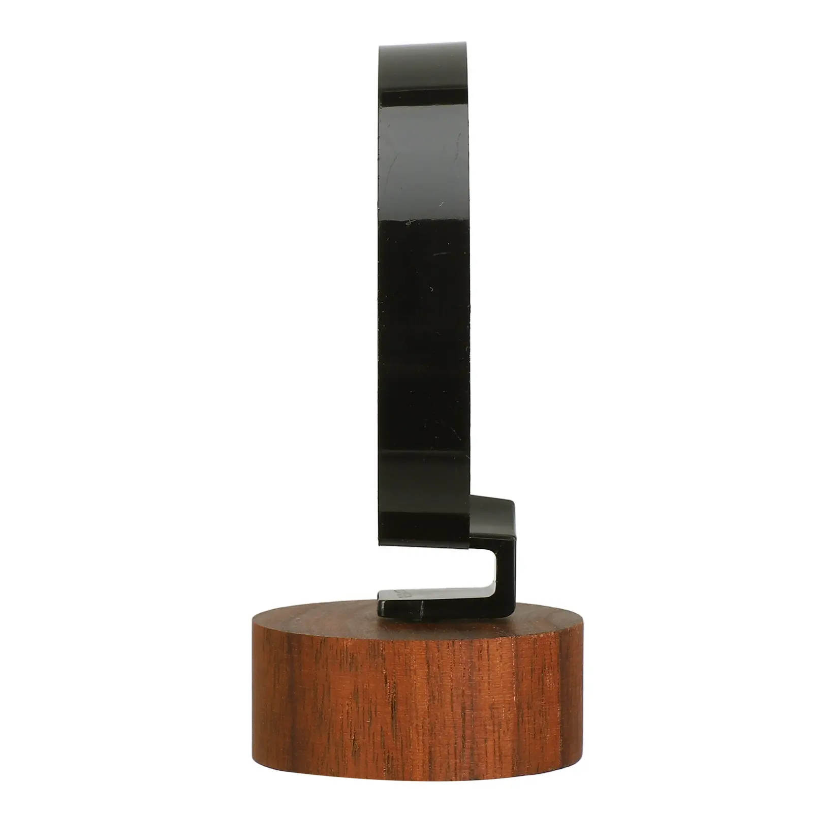 Black Walnut Wood Base Acrylic C-Ring Watch Display Stand Elegant Watch Holder for Home Retail Showcase Headphone Stand Wood