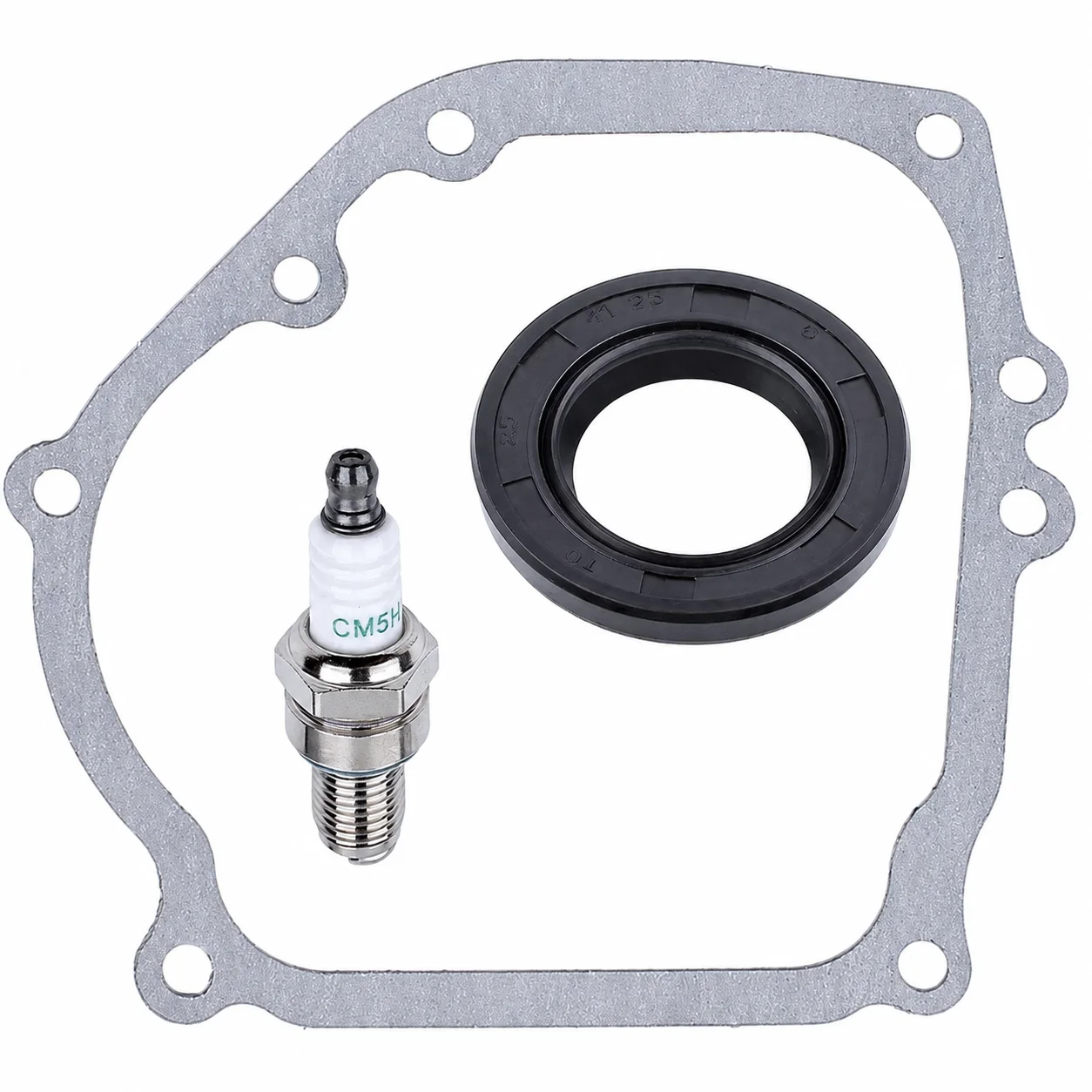 For Honda GX160 GX200 5.5HP 6.5HP Engine Crankcase Cover Gasket Oil Seal Spark Plug Repair Kit 11381-ZH8-801 91201-Z0T-801