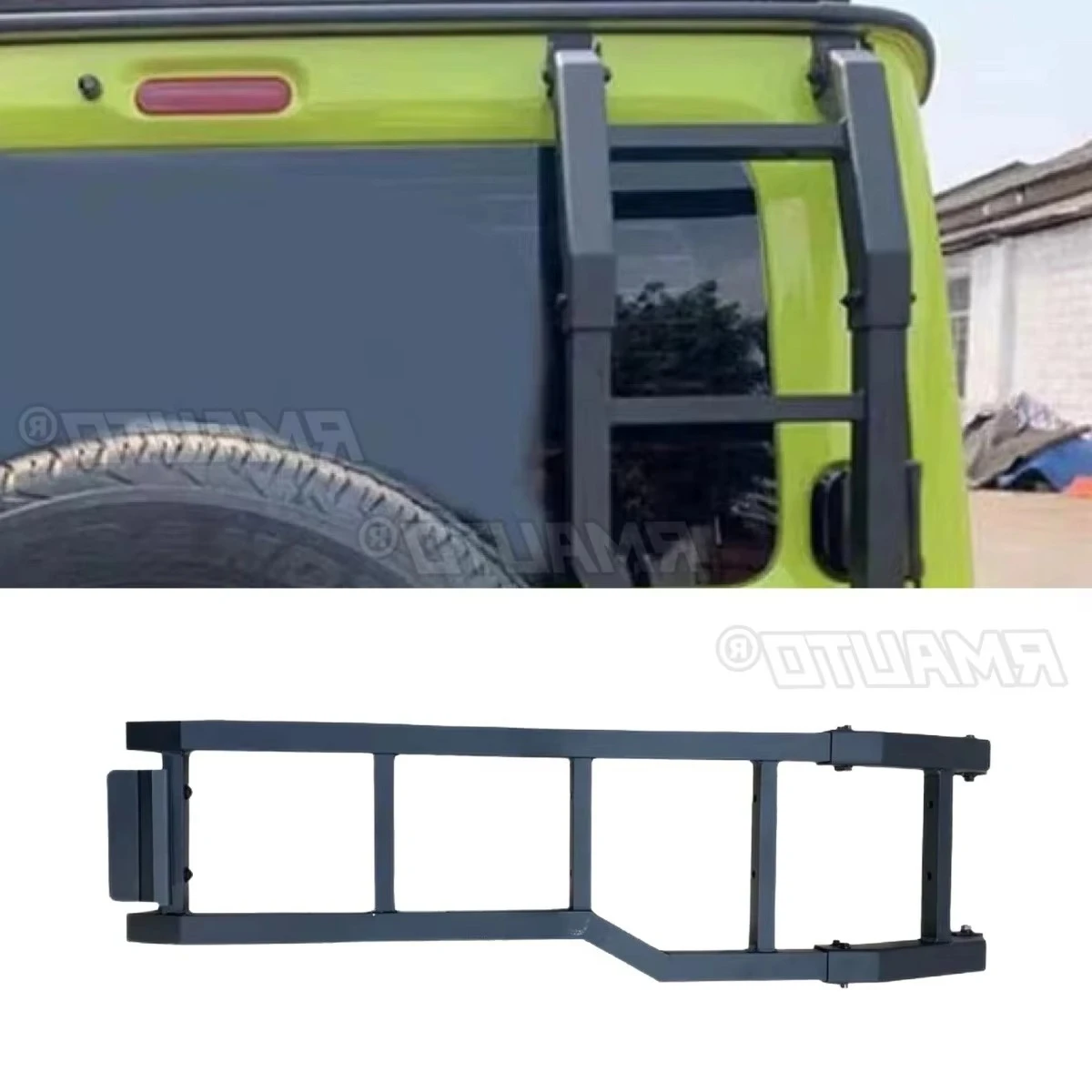 

For Suzuki Jimny JB74 JB64 2019-2025 Aluminum Alloy Tailgate Ladder Car Door Tailgate Ladder