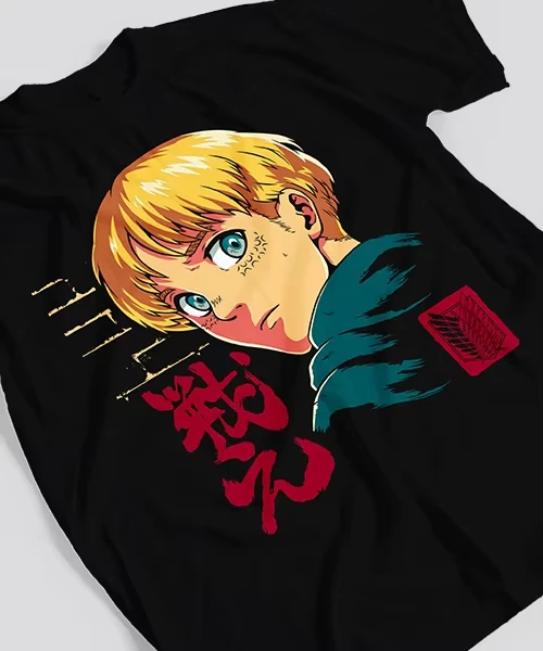 Attack on Titan Anime Armin Bedrucktes T-Shirt für Herren und Damen, Herren-Top, Sport-T-Shirt, Sommer 2026 Neuheit