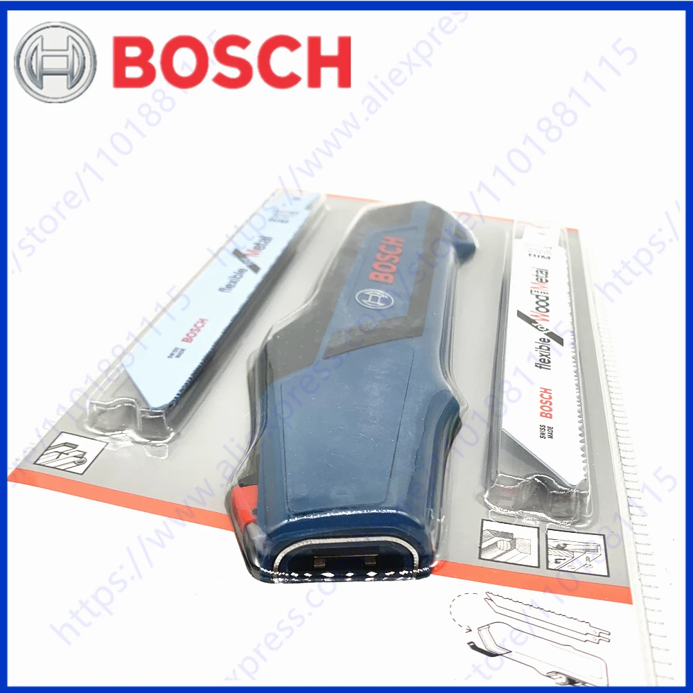 Bosch Professional 2608000495 Hand Sawing Set Handle For Recip Saw Blades Including Recip Saw Blades (1 x S 922 EF,1 x S 922 VF)