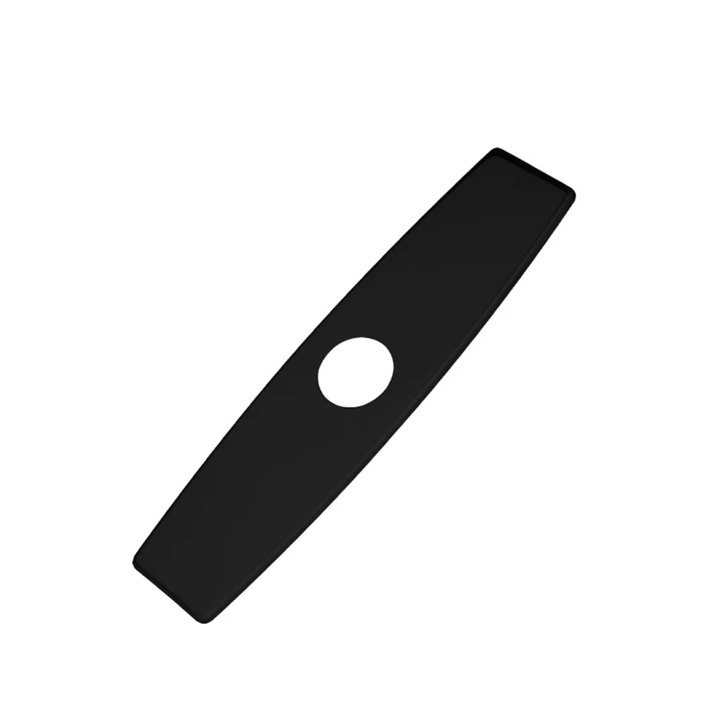 

10-дюймовая накладка из нержавеющей стали для установки смесителя в ванной комнате, совместимая со стандартными системами с одним отверстием.