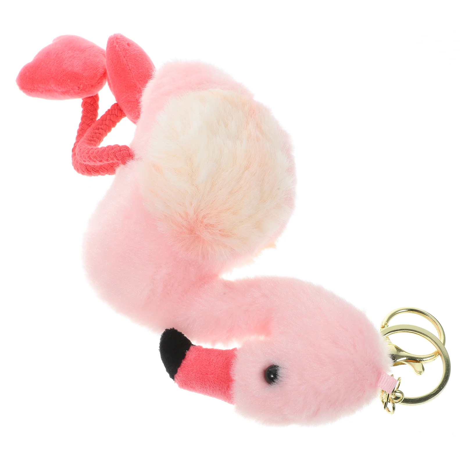 

Mini Toys Cute Flamingo Plush Pendant Keychain Bag Kids Keyring Decor Car Charms Pink Purse Backpack Accessories Child