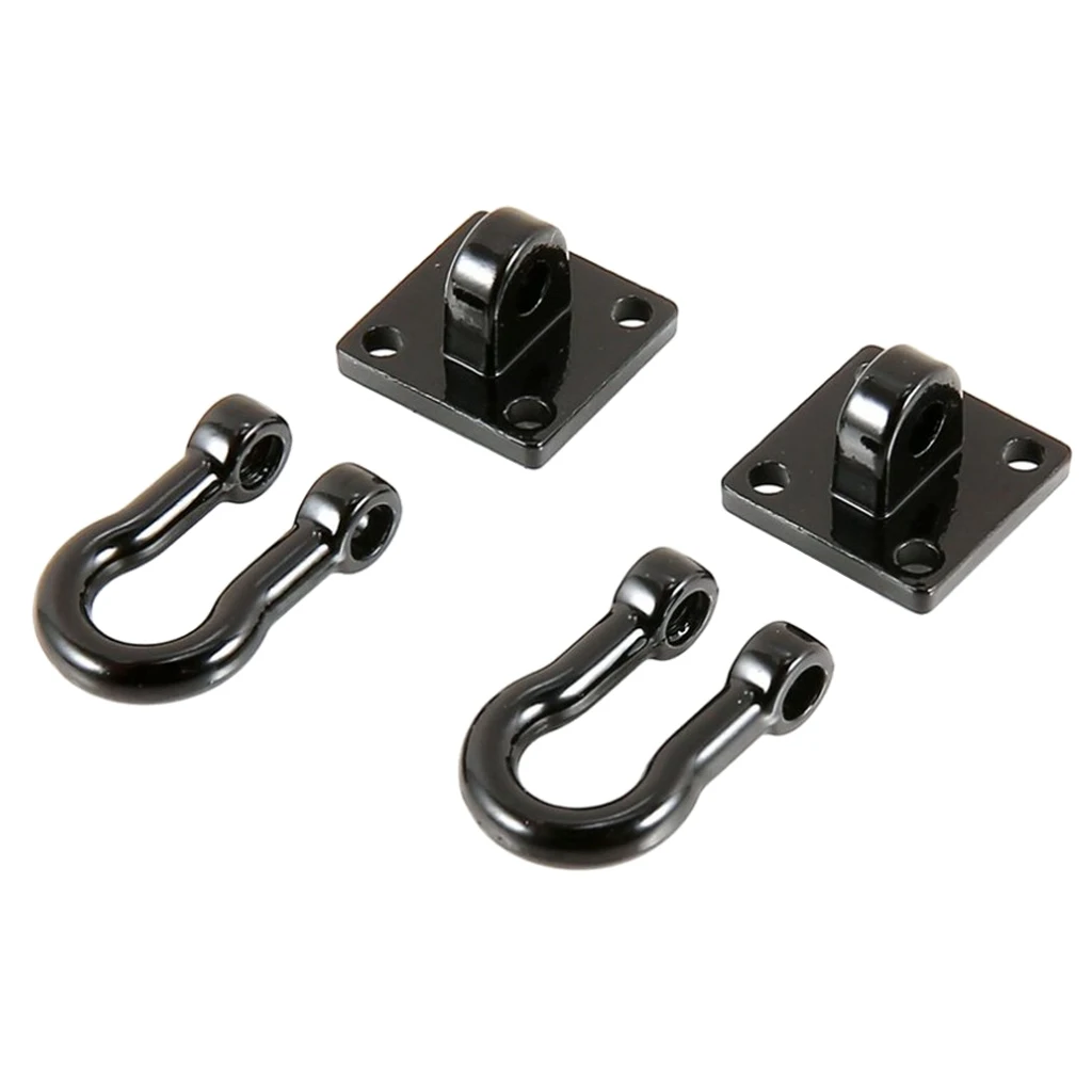 RC Car Parts Metal Tow Hook D Shackles Crawler Trailer Buckle for TRX-4 1 10 RC Crawler