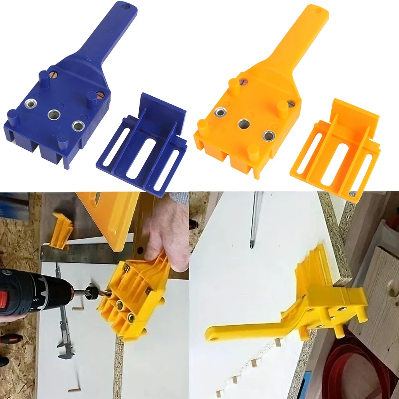 

Ручной локатор, 1 шт., желтый/синий локатор дырокола для деревообработки, подходит для деревообрабатывающих проектов DIY, точное выравнивание винтов/гвоздей