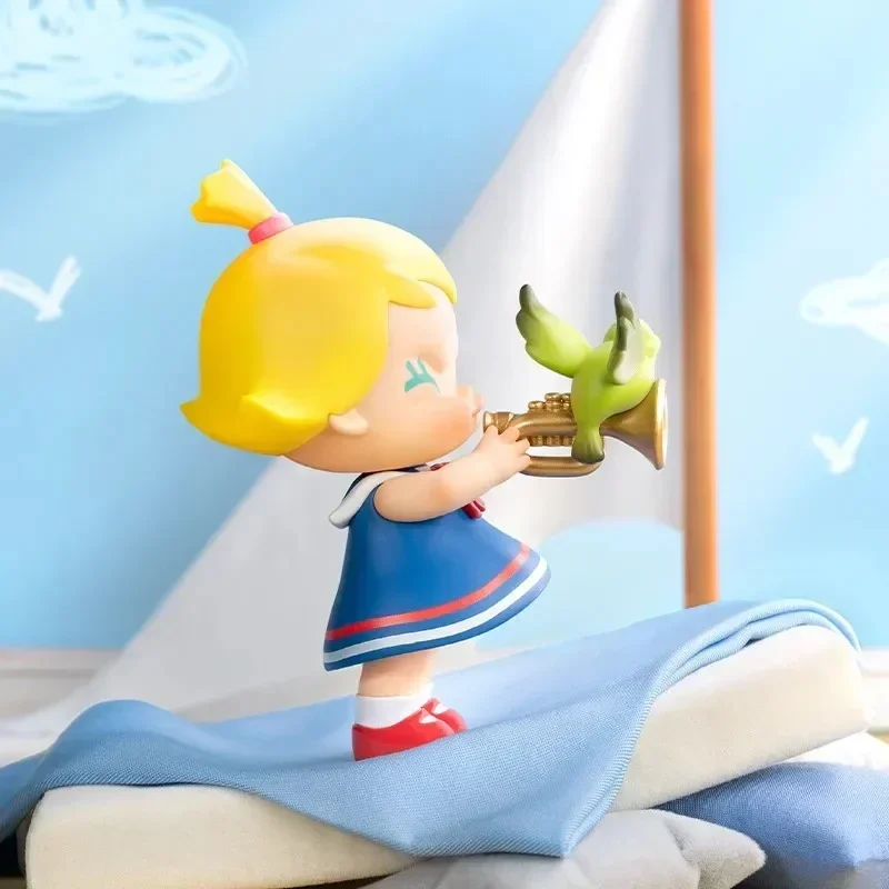 POP MART Baby Molly Saat Saya Berusia Tiga Tahun! Mainan Blind Box Seri Kawaii Anime Action Figure Caixa Caja Kotak Kejutan Boneka Misteri