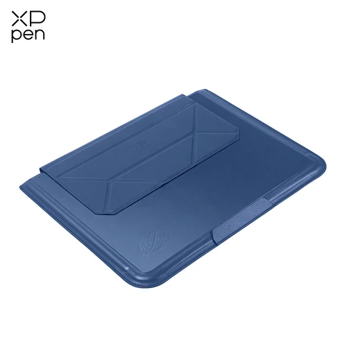 XPPen-funda para tableta con soporte portátil, protección contra salpicaduras de cuero de Color azul para almohadilla de dibujo mágica, tableta de 12 pulgadas
