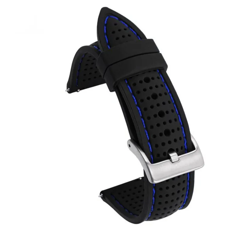 Für Samsung Huawei Watch GT2 46mm Amazfit GTR 20mm 22mm 24mm Silikon Sportarmband Wasserdicht Langlebig Herren Ersatzband – Detail 13