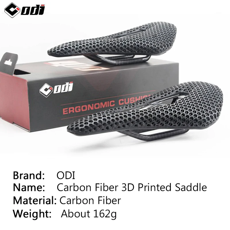 ODI MTB Bike Carbon Saddle 3D Printing  Bicycle Seat Professional Ultralight Racing Bicycle Seat Cushion Carbon Bike Saddle Part