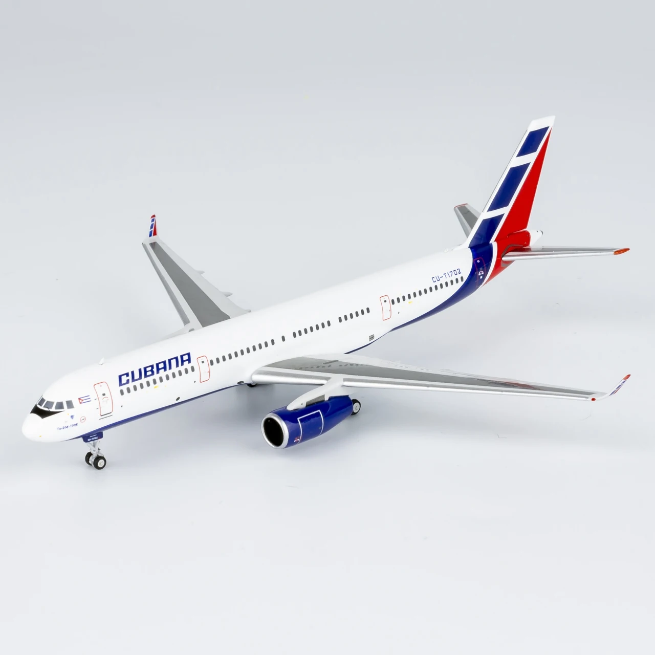 40021 Alloy Collectible Plane Gift NG Model 1:400 Cubana Airlines Tupolev TU-204-100E Diecast Aircraft Jet Model CU-T1702