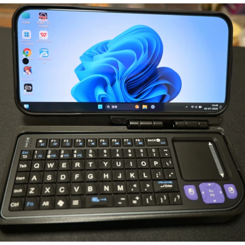 Miritz K809 Mini Wireless Keyboard with Touchpad 2.4G Dual Mode Portable All in One Keypad Compatible Office Accessories