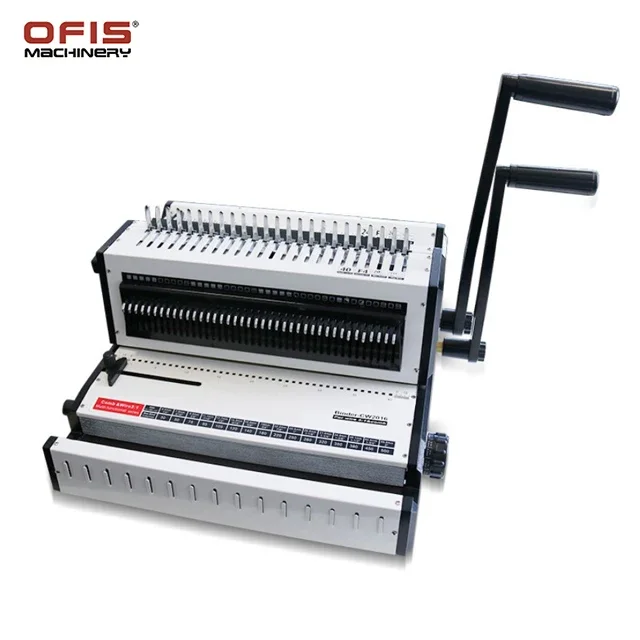 CW2016 Multifunctional 2in1 Coil Binding Machine 3:1 Wire Book Binding Machine