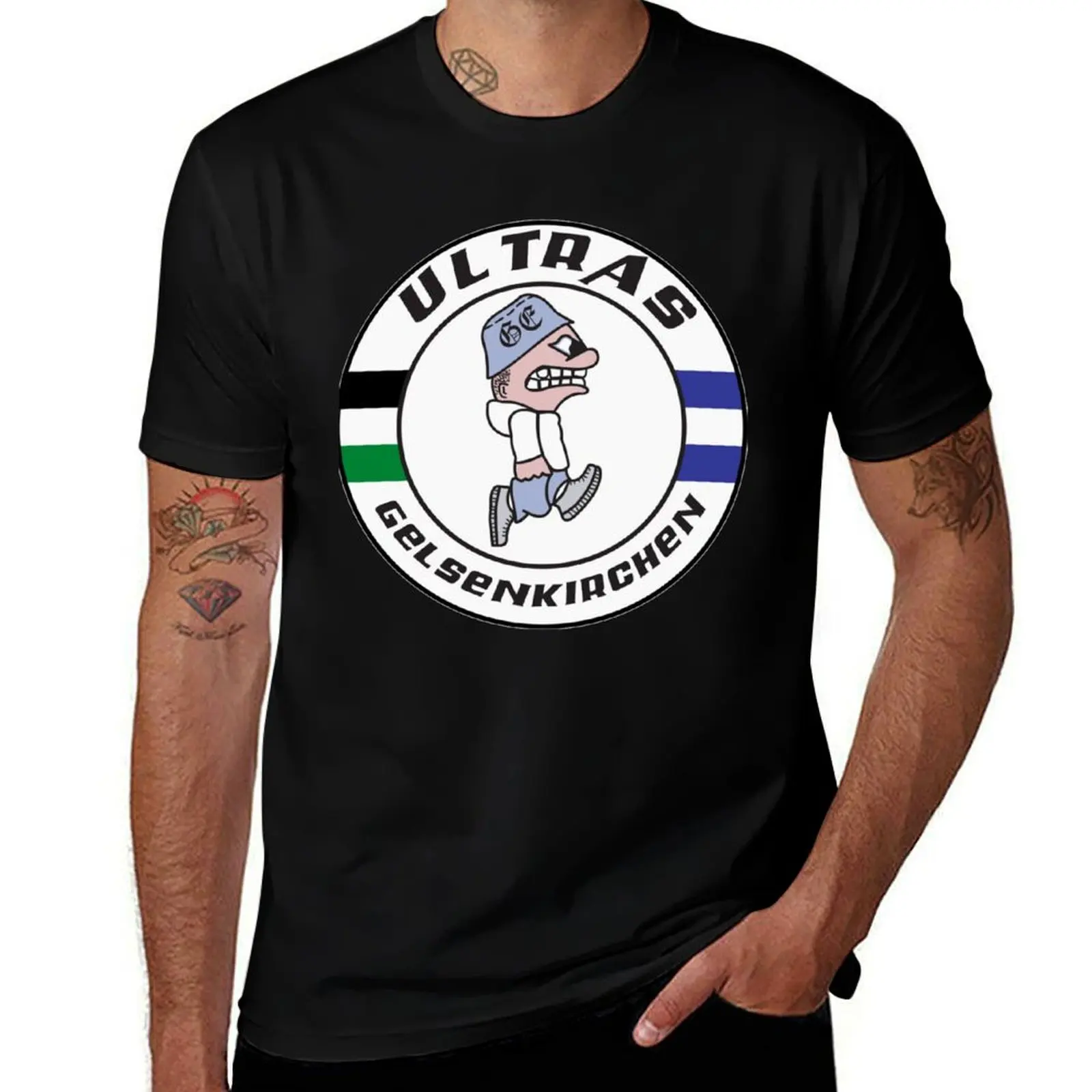 

Футболка Ultras Gelsenkirchen, хлопковые футболки, мужская футболка из 100% хлопка, мужская футболка с рисунком