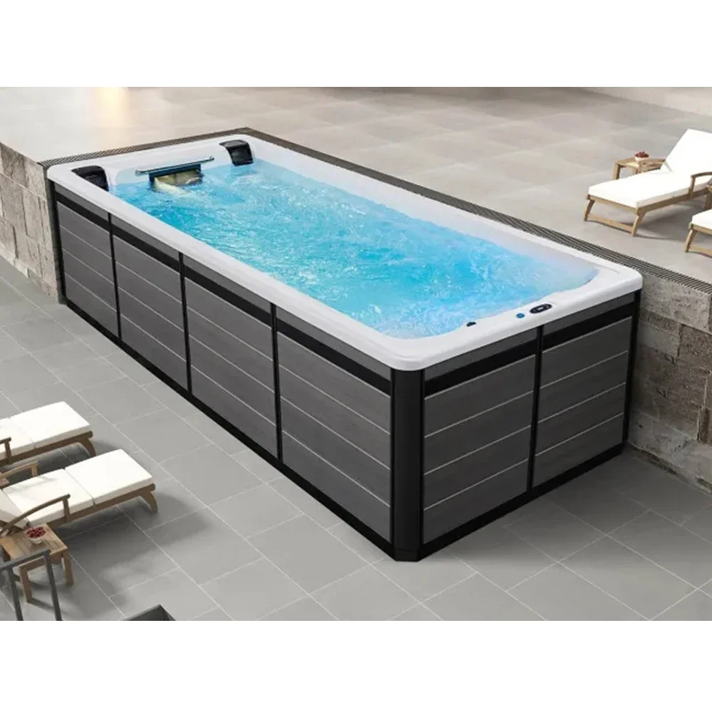 &c High Quality Led Underwater Lights Endless Swim and Spa Water Pools Outdoor Deep Adults Large Swimming Pool for Kids