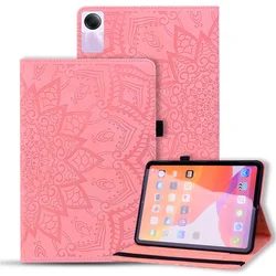 Funda For Redmi Pad SE 2023 11 inch Case PU Leather Flower Embossed Wallet Cover For Xiaomi Redmi Pad SE 11'' Tablet Case