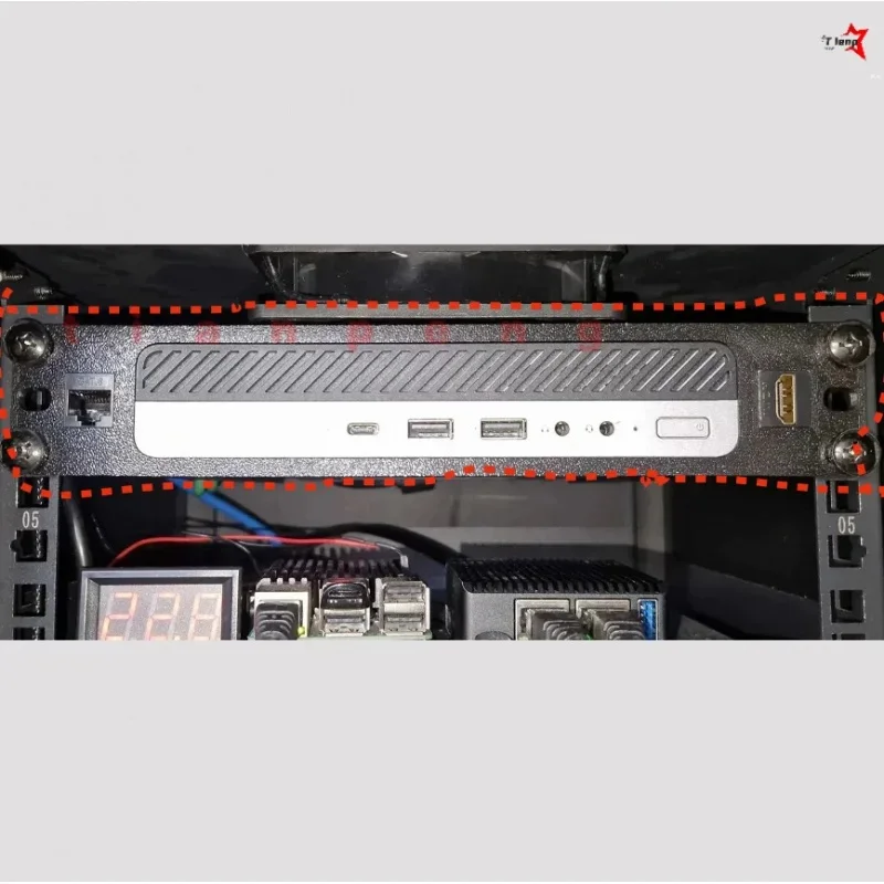 10 Inch 1U Cabinet Mount Support Frame Stable Installation Bracket For HP Elite Prodesk Mini PC Network Rack Accessory WYORESY