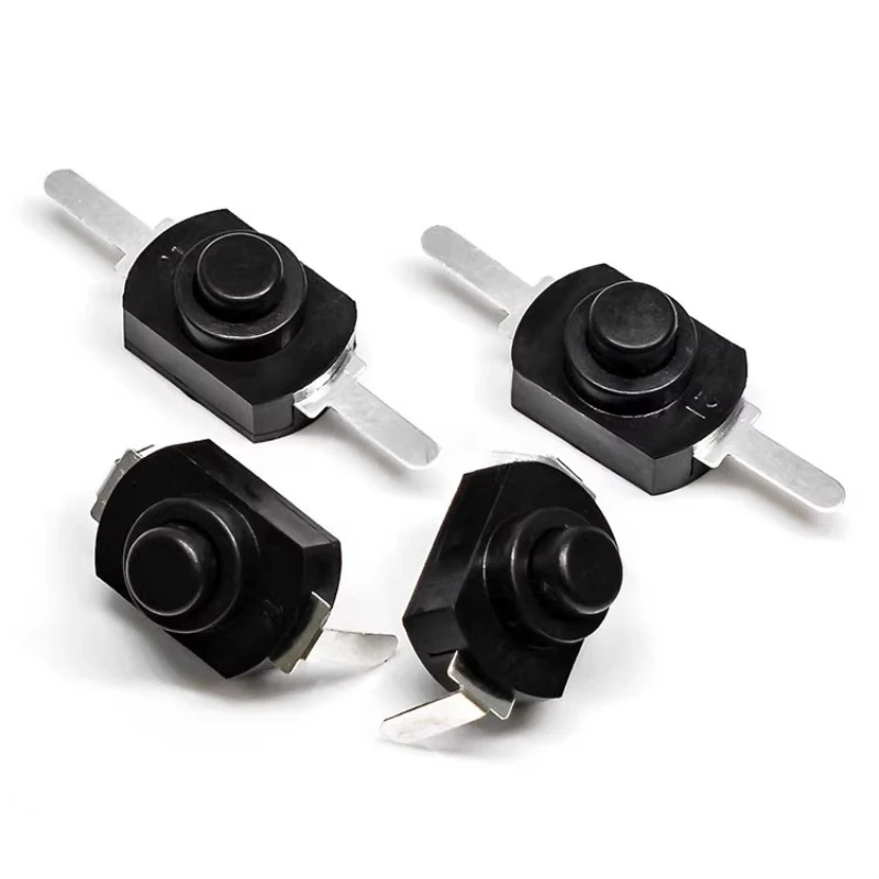 10PCS 12*8MM DC 30V 1A On Off Mini Push Button Switch for Electric Torch 1208YD Self Locking