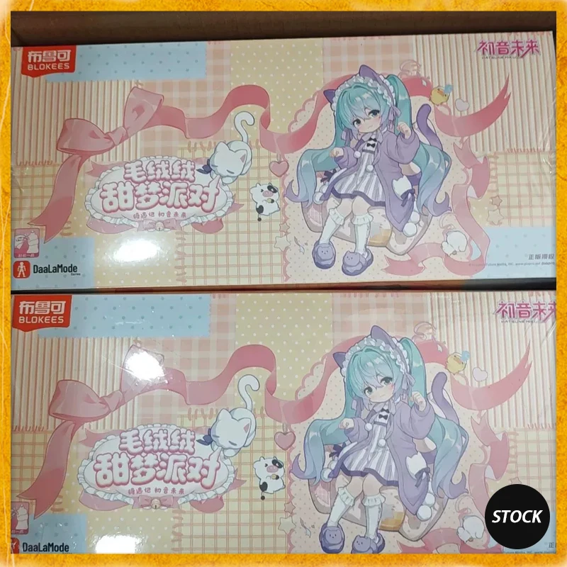 New In Stock Blokees Hatsune Miku Daalamode Series Action Figure Fluffy Sweet Dream Collectible Model Decoration Display Gift