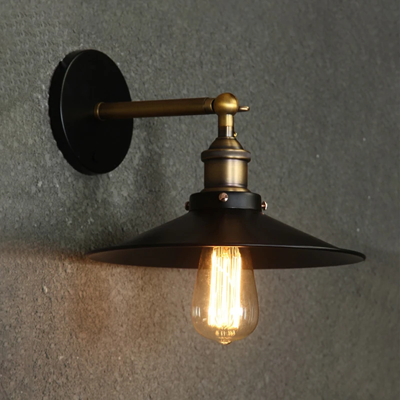 Vintage Wall Lamp With switch E27 Base Industrial AC90-260V Wall Light for Indoor Lighting Adjustable Retro Loft bedroom light