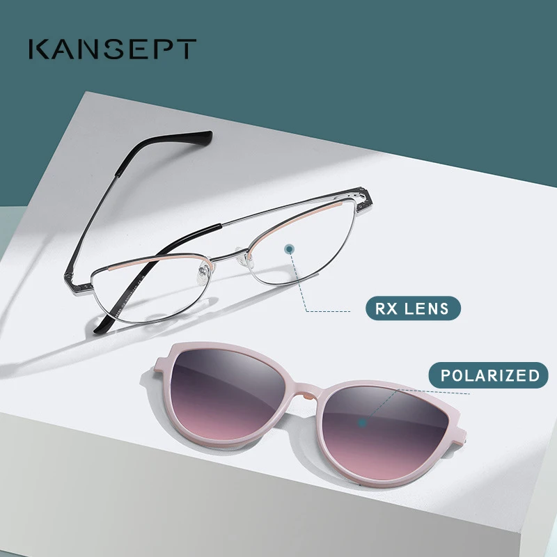 KANSEPT Presbyopic Glasses Woman Lunettes Myopia Femme Eyeglass Frame for Women Transparent Eyepieces Graduated Lenses to Read