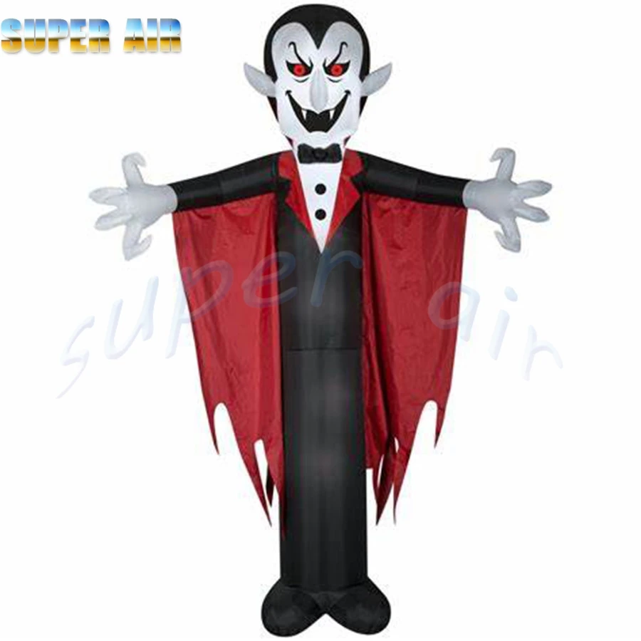 Scary inflatable Halloween ghost with pumpkin head for Halloween party decoration