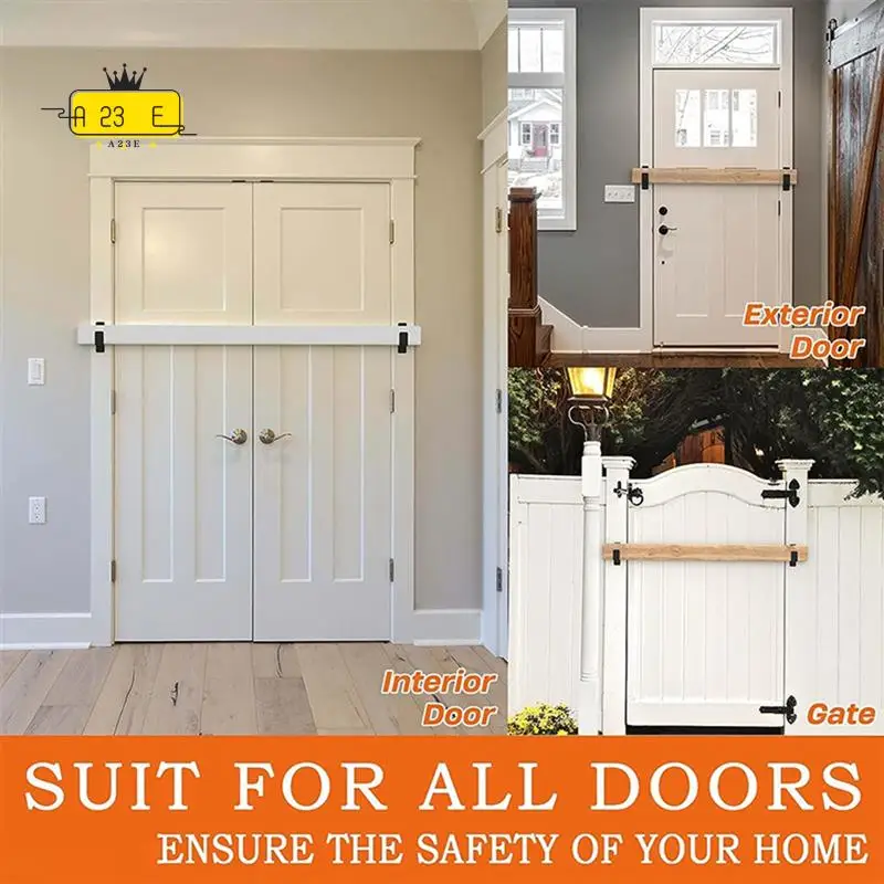 

A23E-2X4 дверные кронштейны для баррикады, сверхмощные модернизированные кронштейны для дверных стержней для домашнего защитного костюма для пиломатериала 2X4